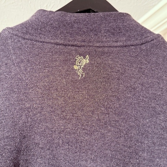 Ashworth Ez-Tech Mens Pullover Gray Black Quarter Zip-RARE Back & Front Logo-XL - Picture 9 of 14